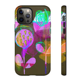 Neon Bloom Phone Case