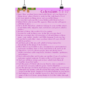 Colossians 3:1-17 Poster