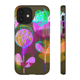 Neon Bloom Phone Case