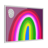 Neon Rainbow Canvas, Framed