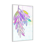 Lilac Palm Canvas, Framed