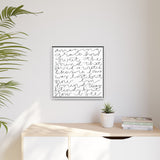 Amazing Grace Canvas, Framed