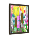 Cattails Canvas, Framed