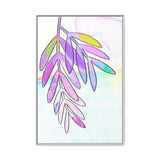 Lilac Palm Canvas, Framed