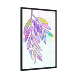 Lilac Palm Canvas, Framed