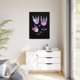 Grape Tulips Canvas, Framed