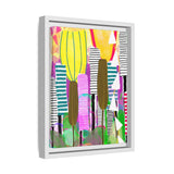 Cattails Canvas, Framed