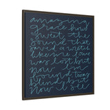 Amazing Grace Canvas (Navy), Framed