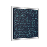 Amazing Grace Canvas (Navy), Framed