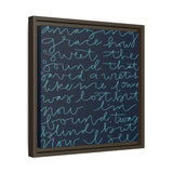 Amazing Grace Canvas (Navy), Framed