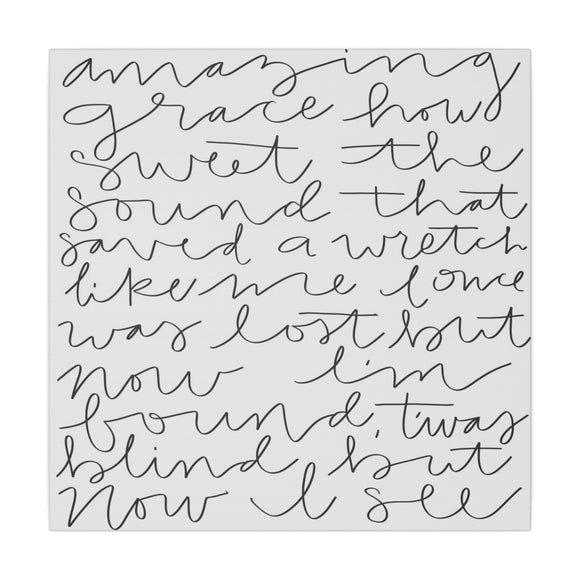 Amazing Grace Canvas, 0.75