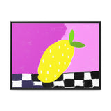 Lemon Candy Canvas, Framed