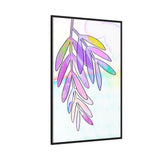 Lilac Palm Canvas, Framed