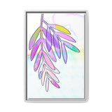 Lilac Palm Canvas, Framed