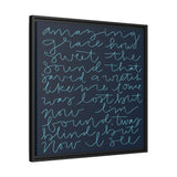 Amazing Grace Canvas (Navy), Framed