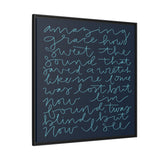 Amazing Grace Canvas (Navy), Framed