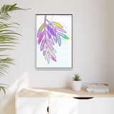 Lilac Palm Canvas, Framed