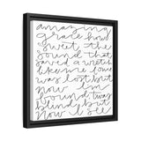 Amazing Grace Canvas, Framed