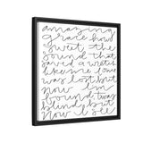 Amazing Grace Canvas, Framed