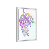 Lilac Palm Canvas, Framed