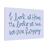He Looks At Me Canvas (Purple)