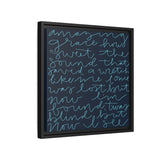 Amazing Grace Canvas (Navy), Framed