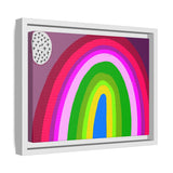 Neon Rainbow Canvas, Framed