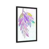 Lilac Palm Canvas, Framed