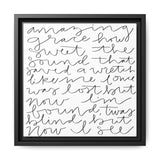 Amazing Grace Canvas, Framed