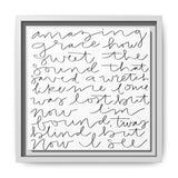 Amazing Grace Canvas, Framed