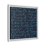 Amazing Grace Canvas (Navy), Framed