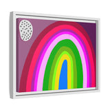 Neon Rainbow Canvas, Framed