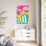 Bubblegum Pie Canvas, Framed