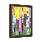 Cattails Canvas, Framed