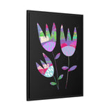 Grape Tulips Canvas, Framed