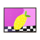 Lemon Candy Canvas, Framed