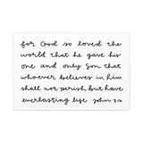 John 3:16 Canvas