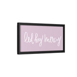 Led By Mercy Canvas (Purple), Framed