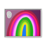 Neon Rainbow Canvas, Framed