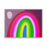 Neon Rainbow Canvas, Framed