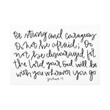 Be Strong And Courageous Canvas, 1.25"