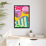 Bubblegum Pie Canvas, Framed