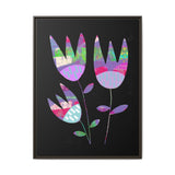 Grape Tulips Canvas, Framed