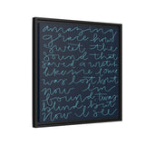 Amazing Grace Canvas (Navy), Framed