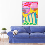 Bubblegum Pie Canvas, Framed