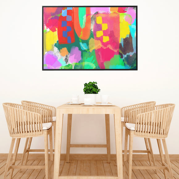 Wallflower Canvas, Framed