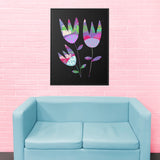 Grape Tulips Canvas, Framed