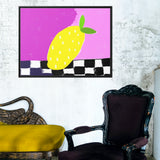 Lemon Candy Canvas, Framed