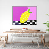 Lemon Candy Canvas, Framed