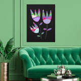 Grape Tulips Canvas, 0.75"